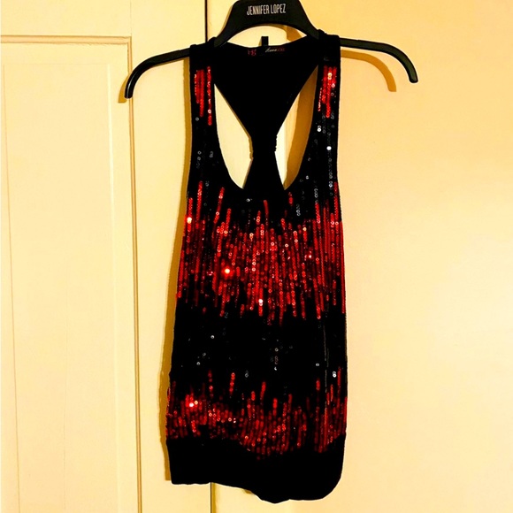 Tops - Fun Sparkly Sequin Racerback Tank Top